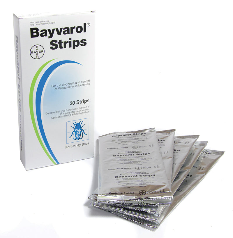 Bayvarol Varroa Miticide Strips - PKT 20 - Treats x5 Hives*