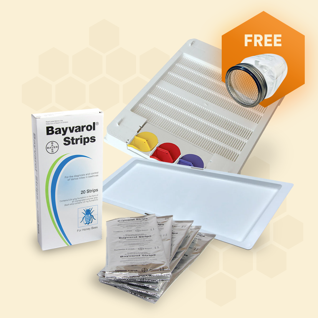 Varroa Defense Kit with Bayvarol Strips