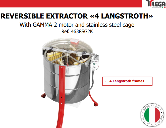 Lega Reversible Electric Extractor - 4 Frame