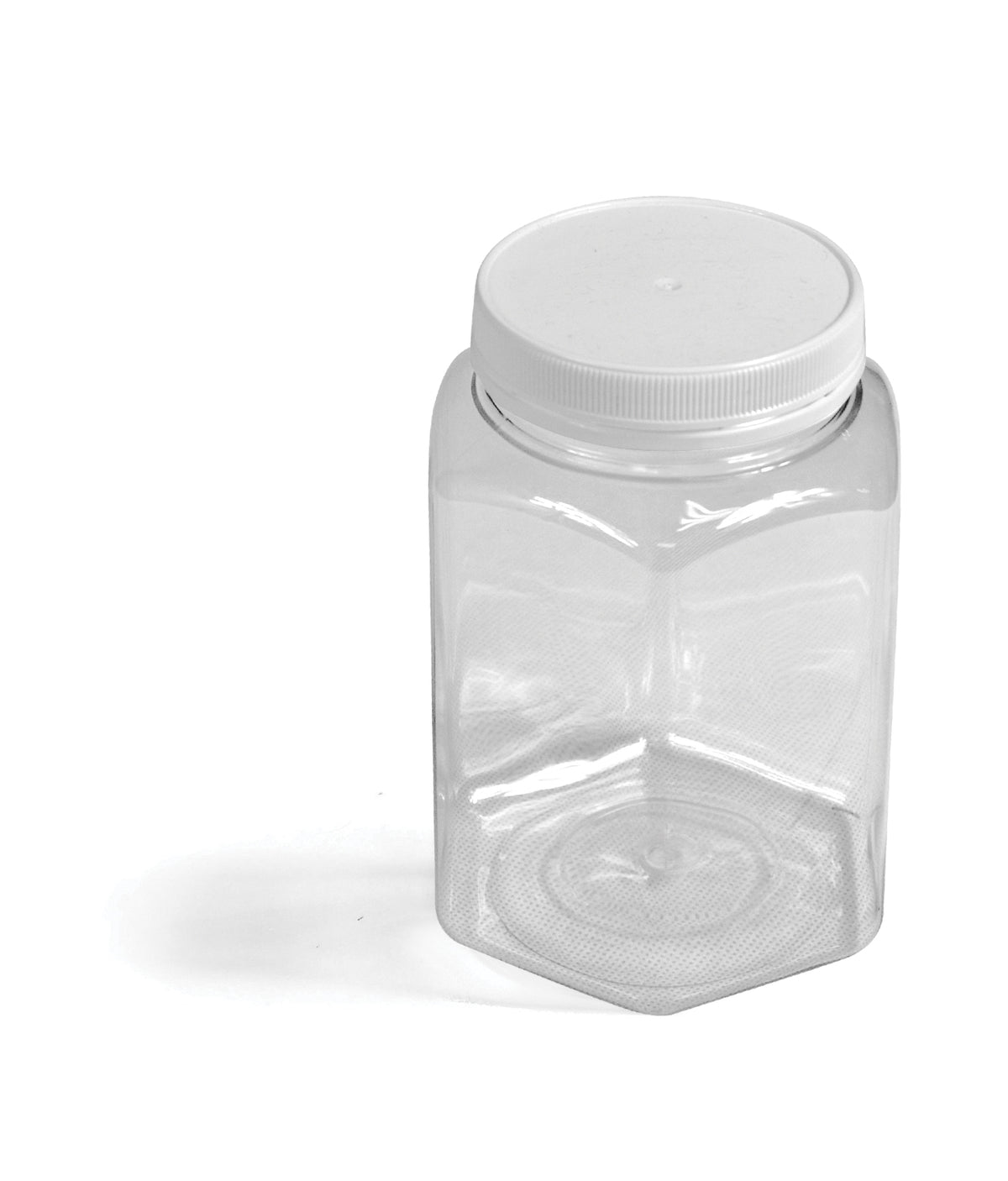750ml Plastic Hexagon Honey Jar