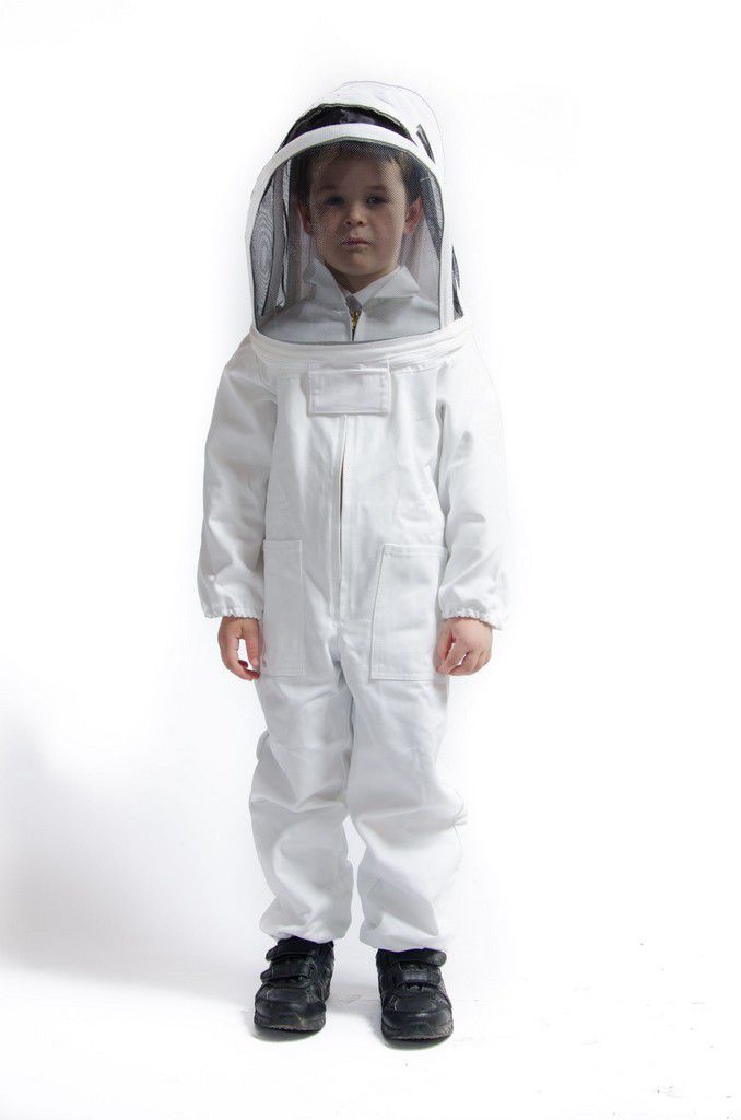 Child&#39;s Suit with Folding Hood (White)