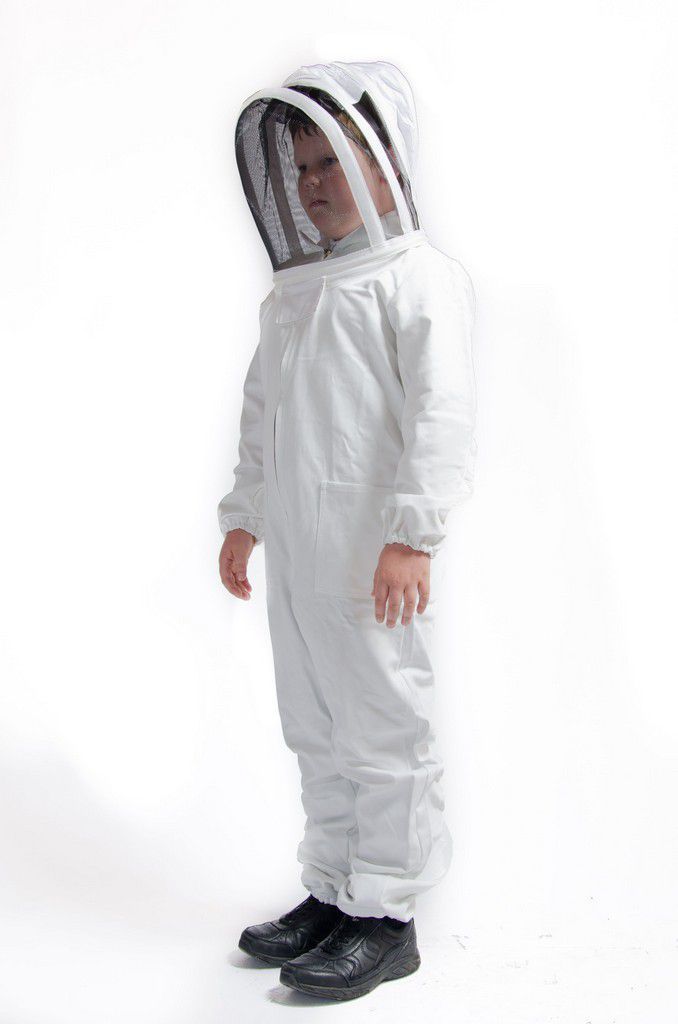 Child&#39;s Suit with Folding Hood (White)